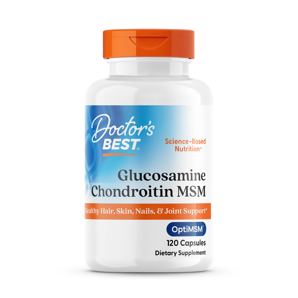 Doctor's Best Glucosamine Chondroitin MSM with OptiMSM -- 120 Veggie Capsules