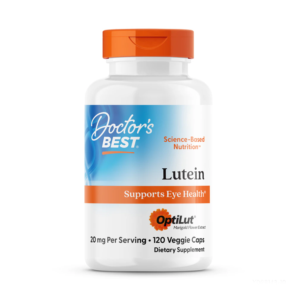 Doctor's Best Lutein with OptiLut Marigold Flower Extract -- 20 mg - 120 Veggie Caps