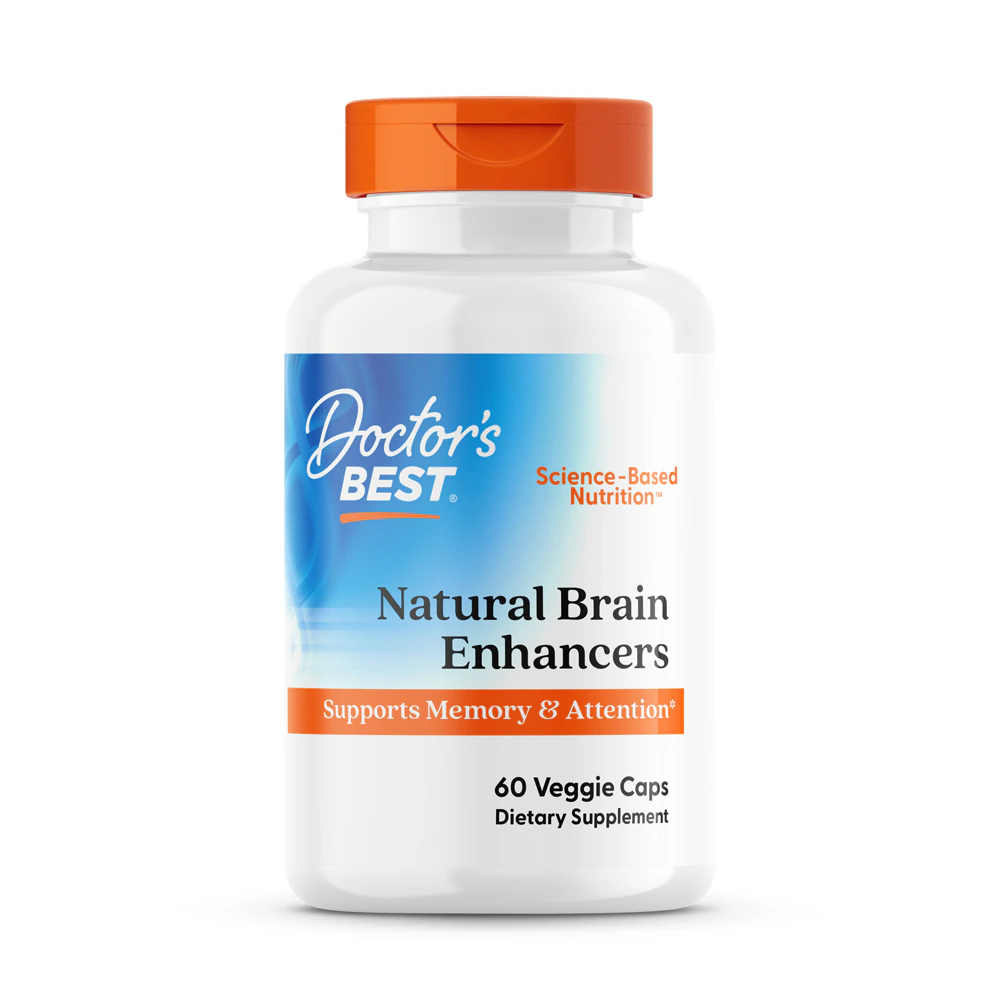Doctor's Best Natural Brain Enhancers -- 60 Veggie Caps