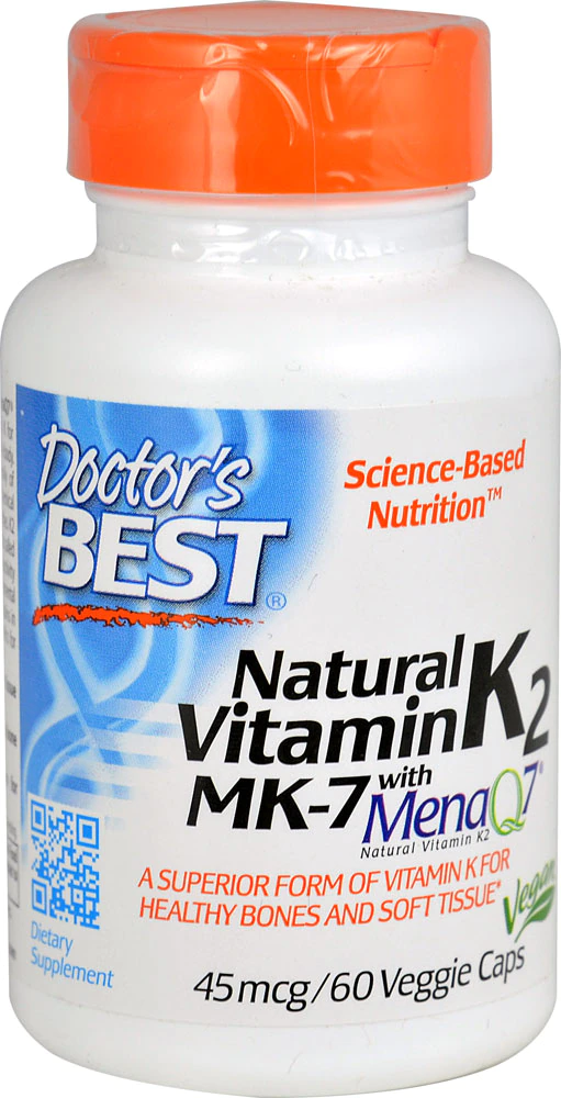 Doctor's Best Natural Vitamin K2 MenaQ7? -- 45 mcg - 60 Veggie Caps