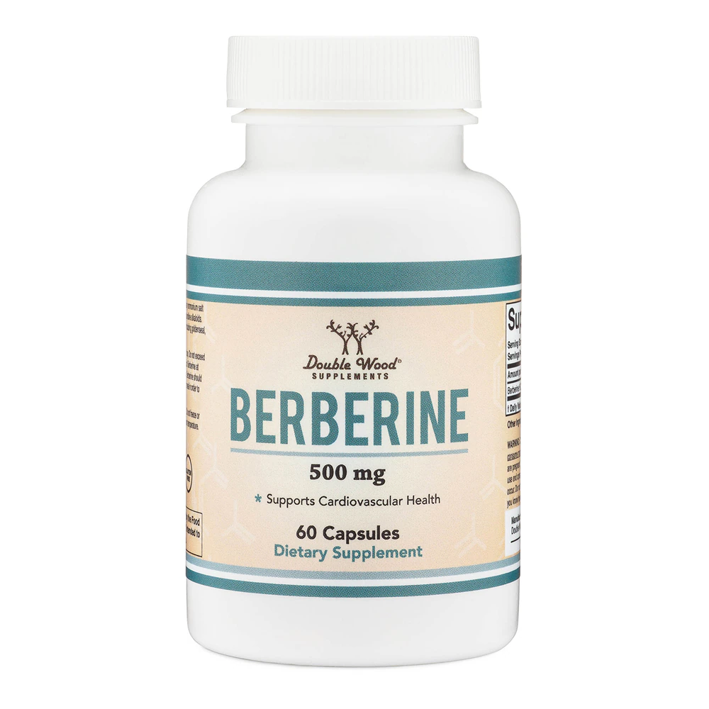 Double Wood Supplements Berberine -- 500 mg - 60 Capsules