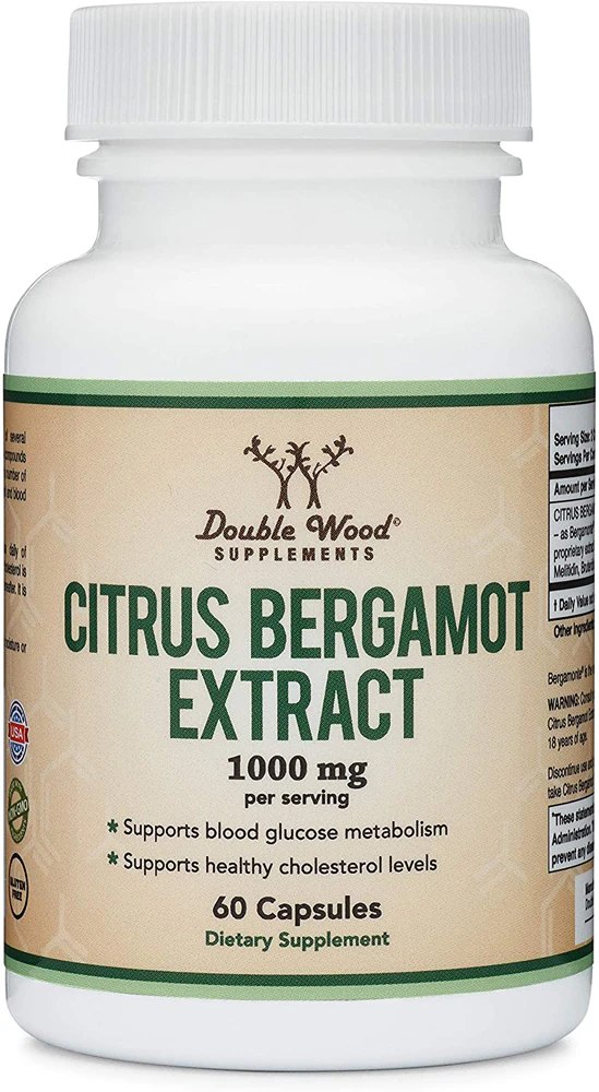 Double Wood Supplements Citrus Bergamot Extract -- 1000 mg - 60 Capsules