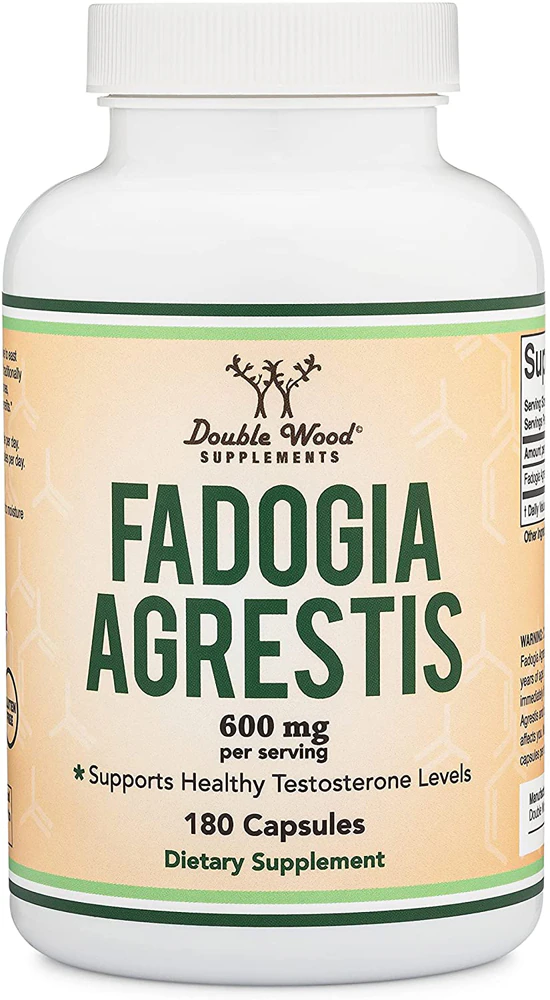Double Wood Supplements Fadogia Agrestis -- 600 mg - 180 Capsules