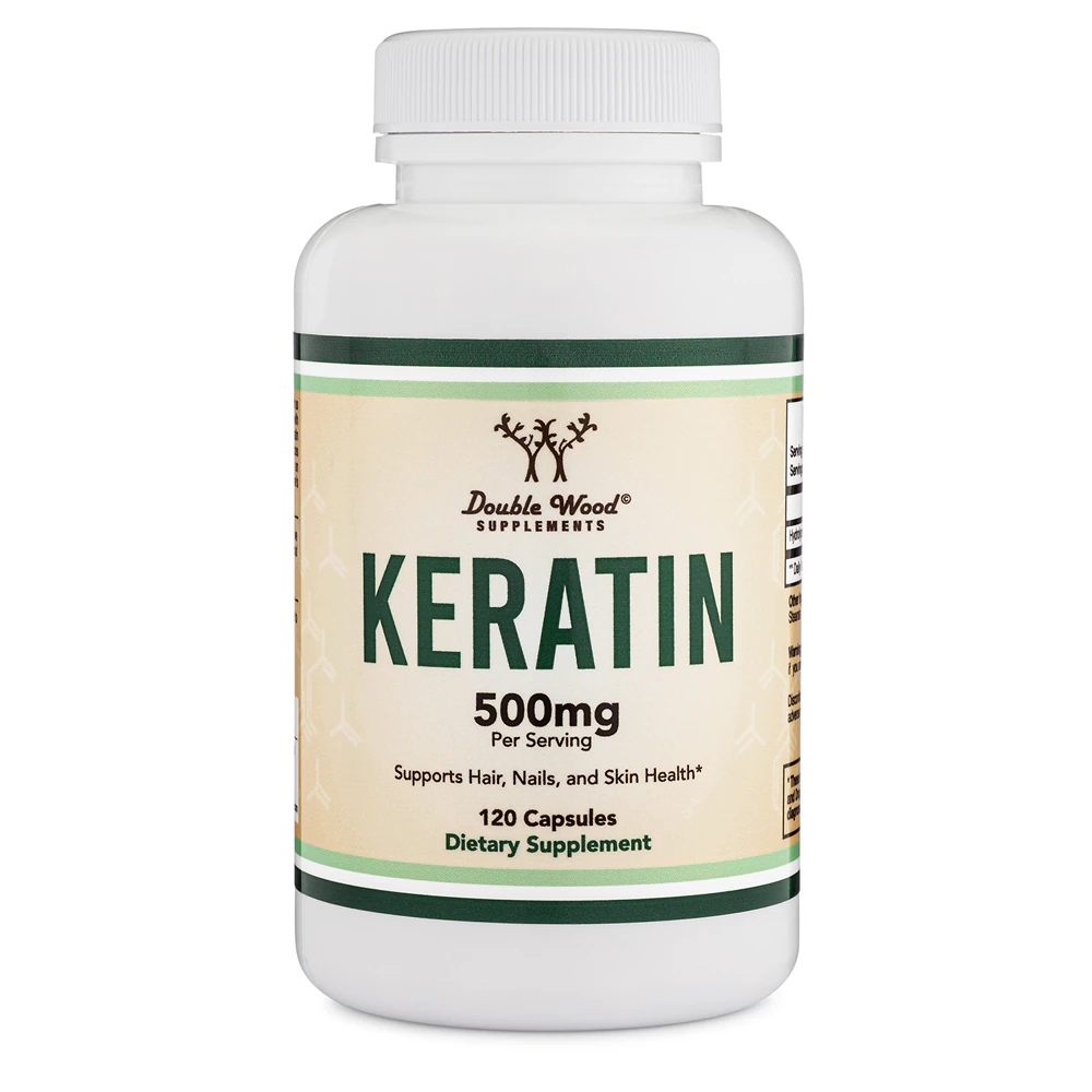 Double Wood Supplements Keratin -- 500 mg - 120 Capsules