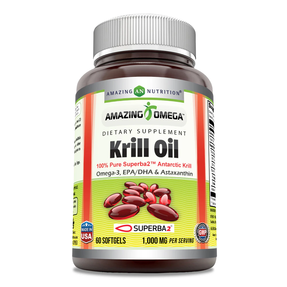 Amazing Nutrition Amazing Omega - Superba Krill Oil -- 500 mg - 60 Softgels