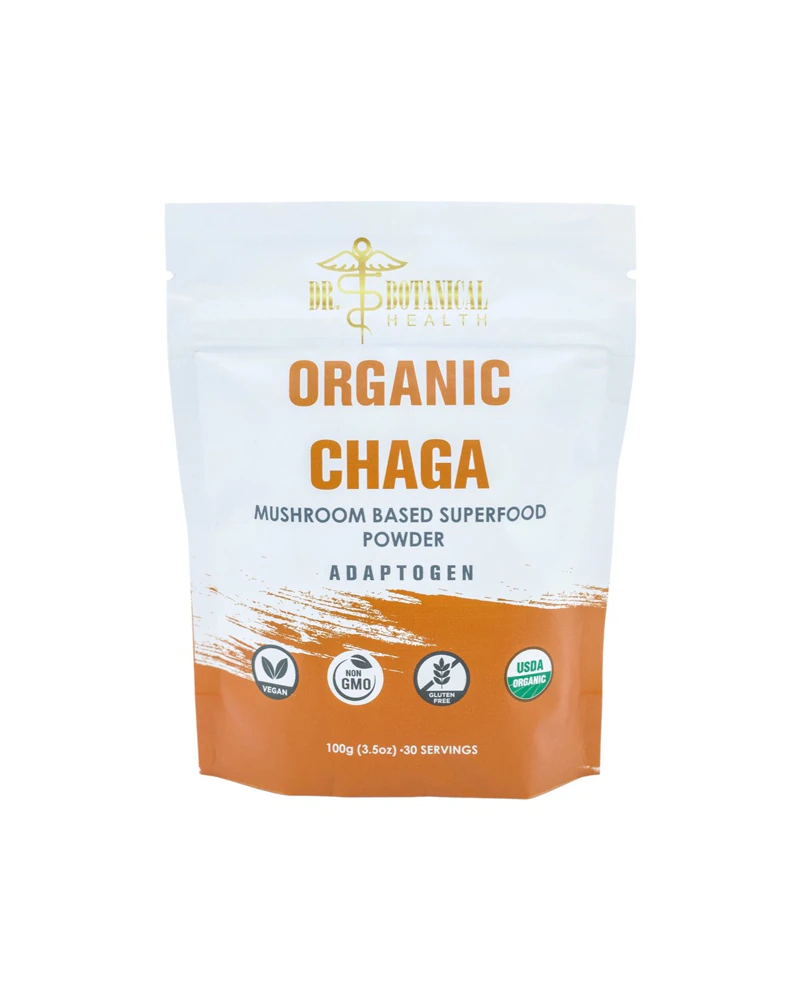 Dr. Botanical Health Organic Chaga Mushroom Powder -- 3.5 oz
