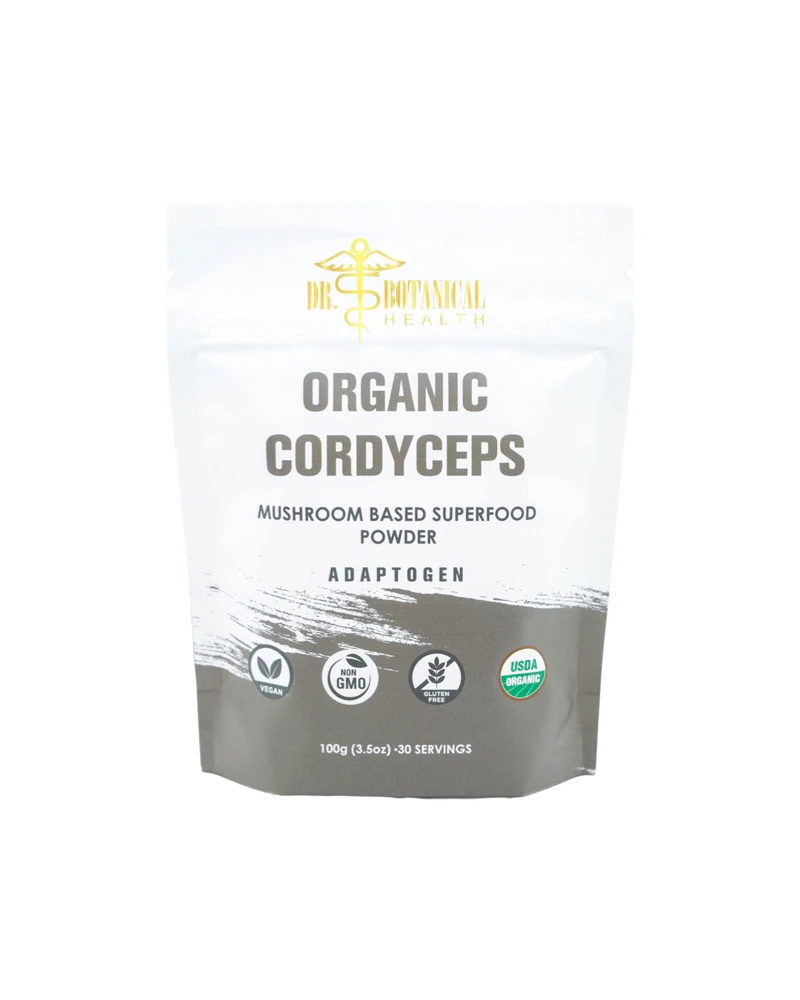 Dr. Botanical Health Organic Cordyceps Mushroom Powder -- 3.5 oz