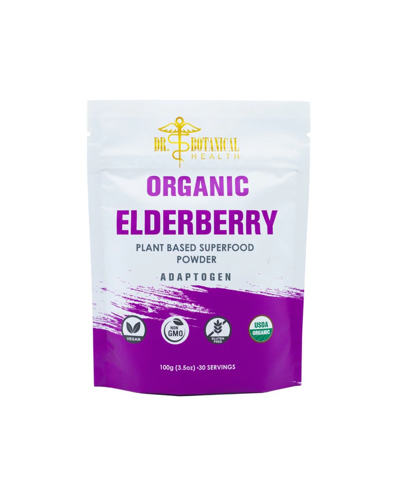 Dr. Botanical Health Organic Elderberry Powder -- 3.5 oz