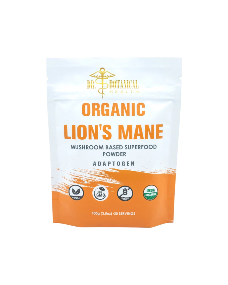 Dr. Botanical Health Organic Lion's Mane Mushroom Powder -- 3.5 oz