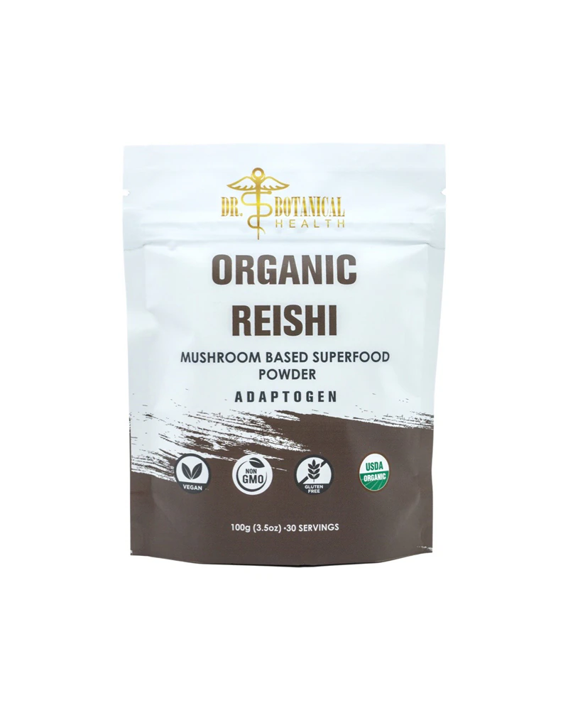 Dr. Botanical Health Organic Reishi Mushroom Powder -- 3.5 oz