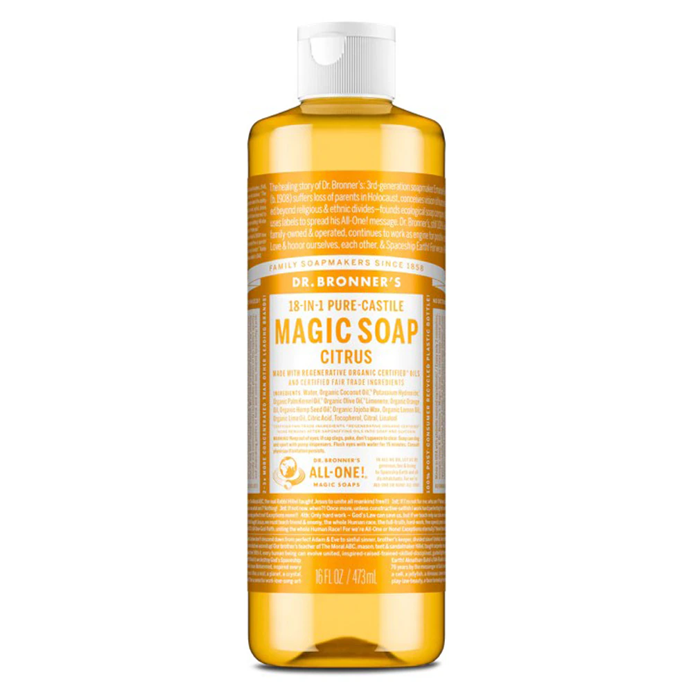 Dr. Bronner's 18-IN-1 Pure-Castile Magic Soap Citrus -- 16 fl oz