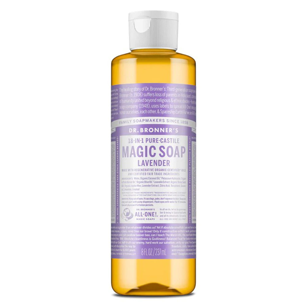 Dr. Bronner's 18-IN-1 Pure-Castile Magic Soap Lavender -- 8 fl oz