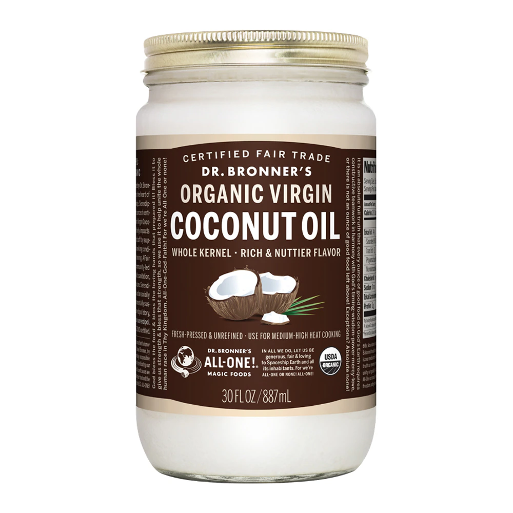 Dr. Bronner's Organic Virgin Coconut Oil -- 30 fl oz