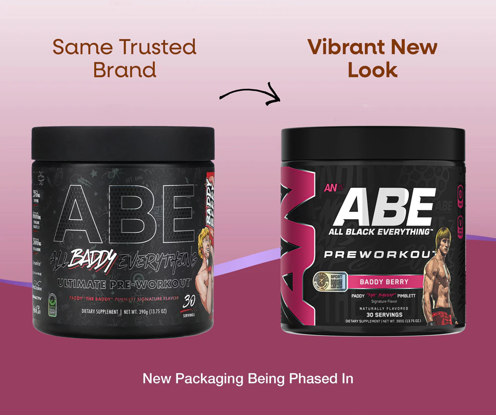 ABE Ultimate Pre-Workout - Informed Sport Certified Baddy Berry -- 30 Servings - 13.75 oz