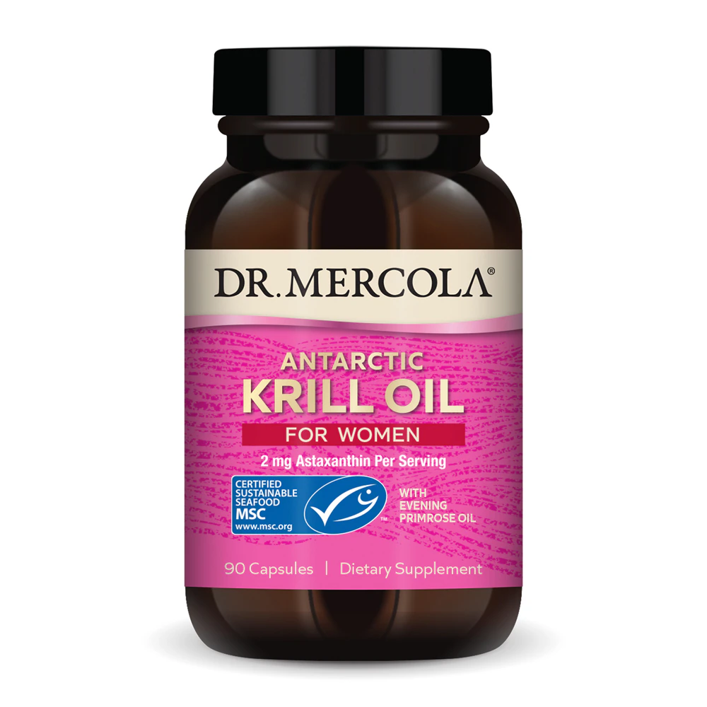Dr. Mercola Antarctic Krill Oil for Women with Evening Primrose Oil -- 90 Capsules