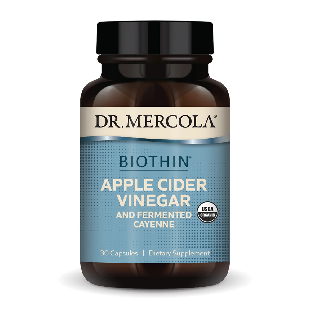 Dr. Mercola Biothin Fermented Apple Cider Vinegar and Cayenne -- 30 Capsules