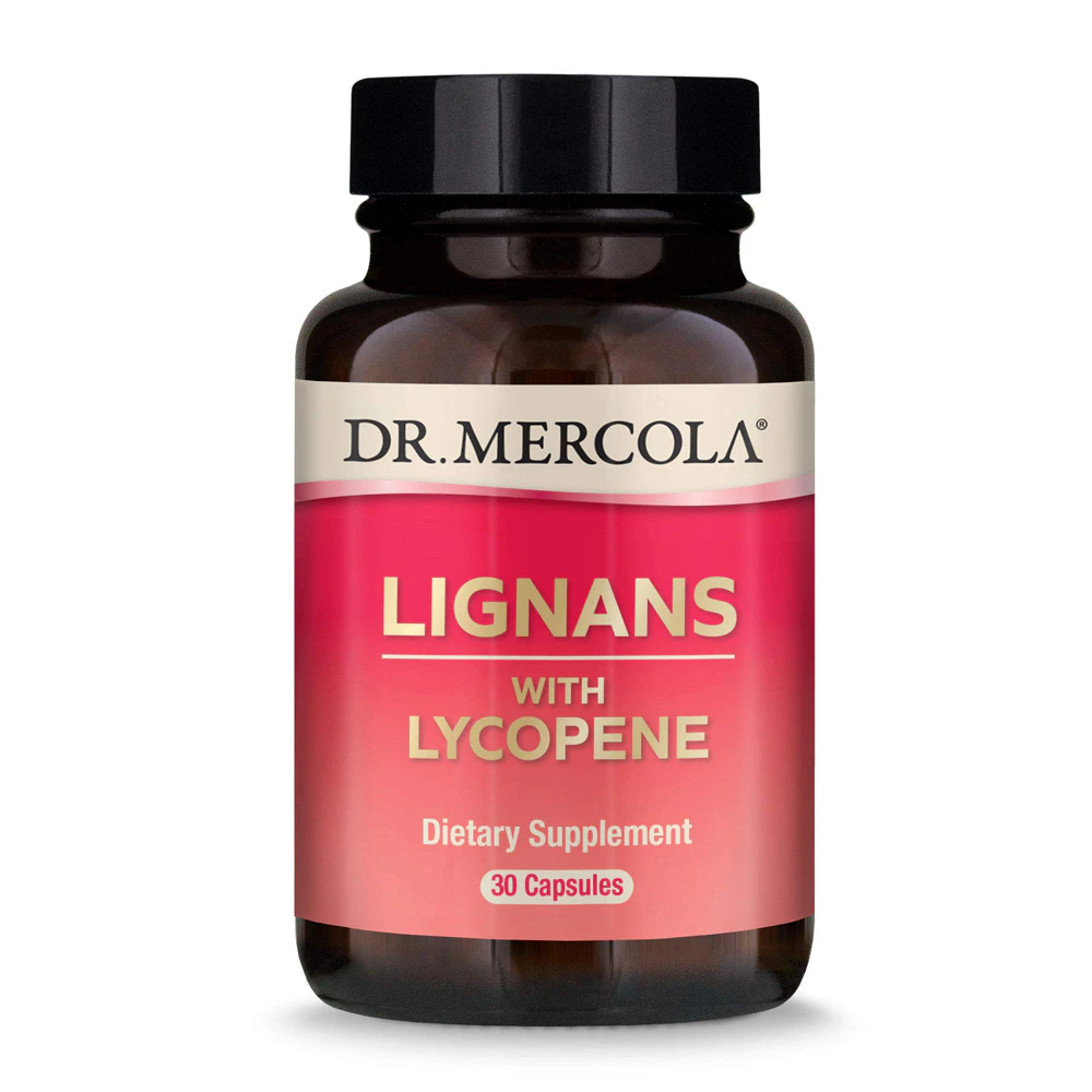 Dr. Mercola Lignans with Lycopene -- 30 Capsules