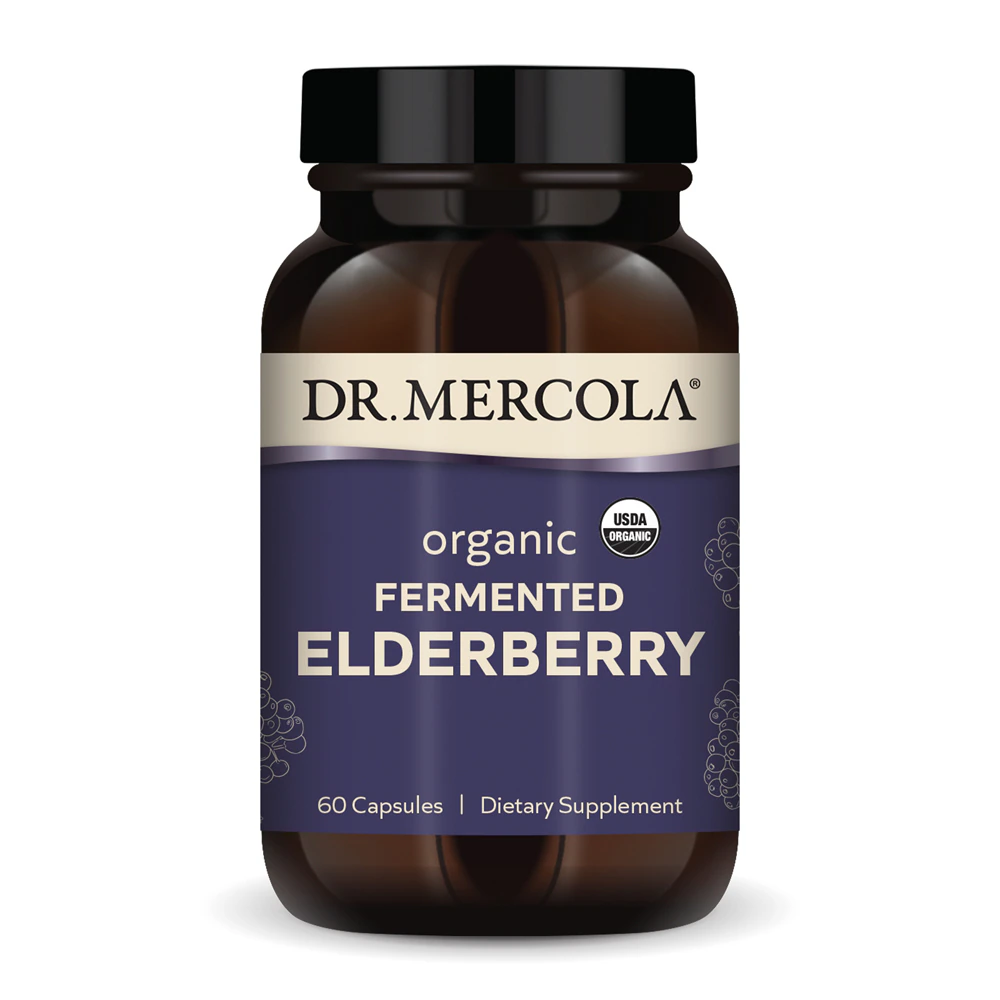 Dr. Mercola Organic Fermented Elderberry -- 60 Tablets