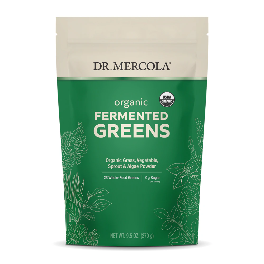 Dr. Mercola Organic Fermented Greens Powder -- 9.5 oz