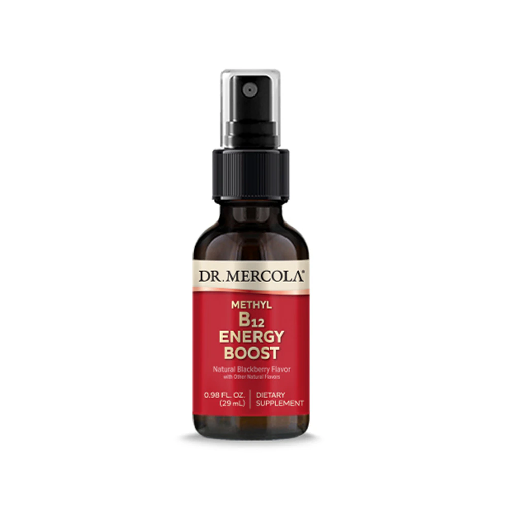 Dr. Mercola Vitamin B-12 Energy Booster Natural Blackberry -- 0.98 fl oz