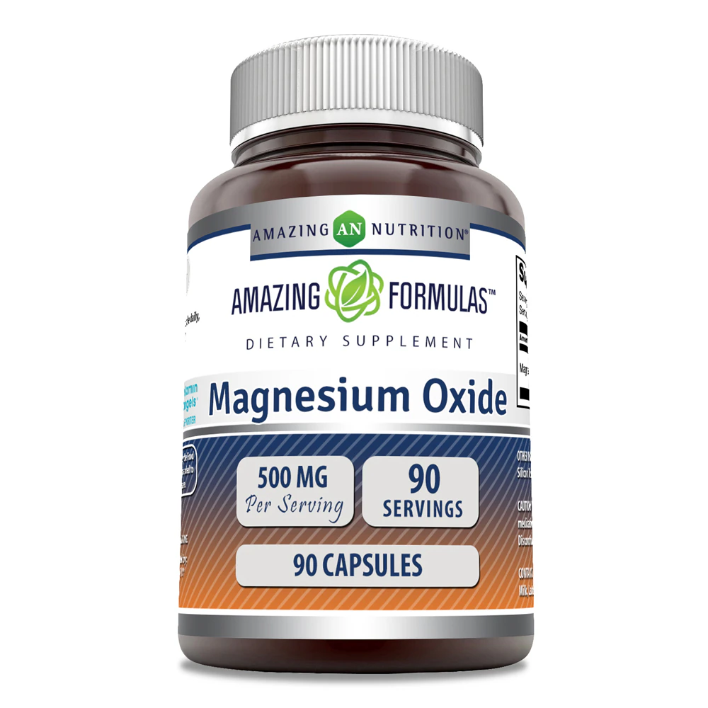 Amazing Nutrition Magnisum Oxide -- 500 mg - 90 Capsules