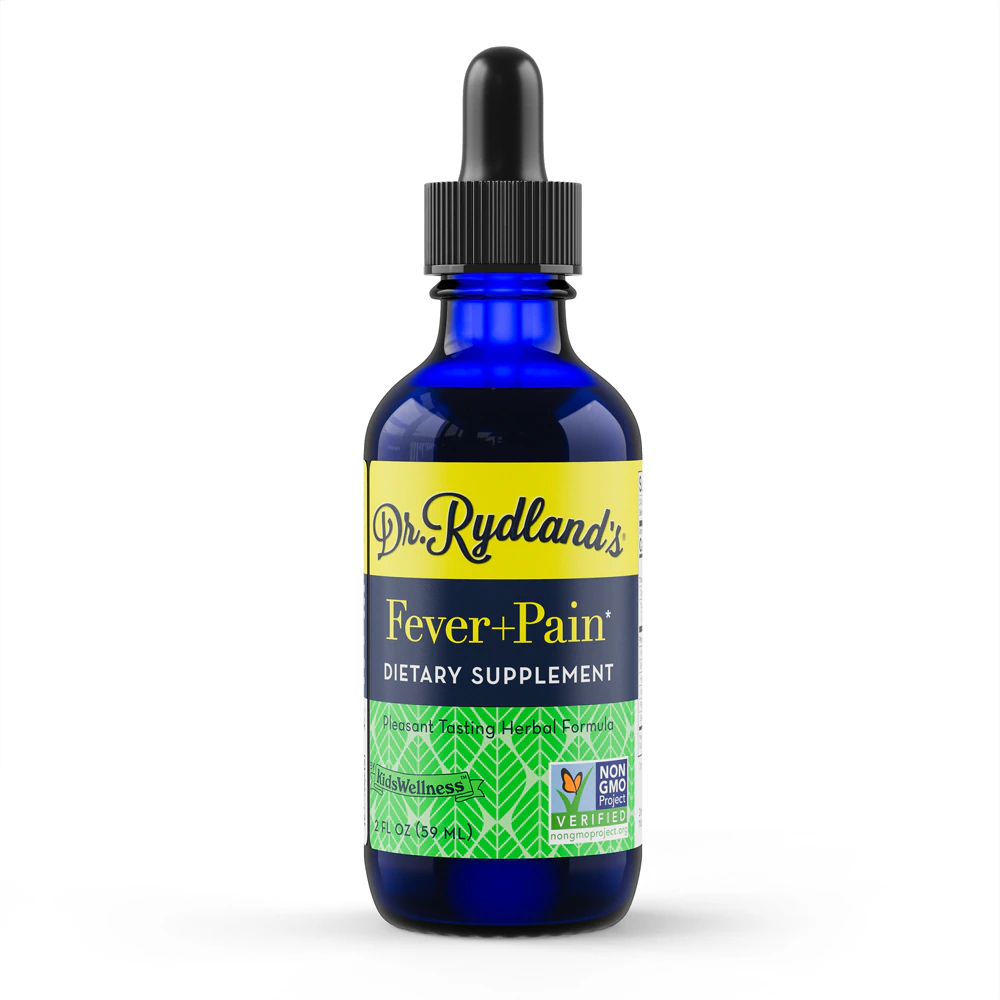 Dr. Rydland's Kids Wellness Fever + Pain Relief Herbal Formula Drops -- 2 fl oz