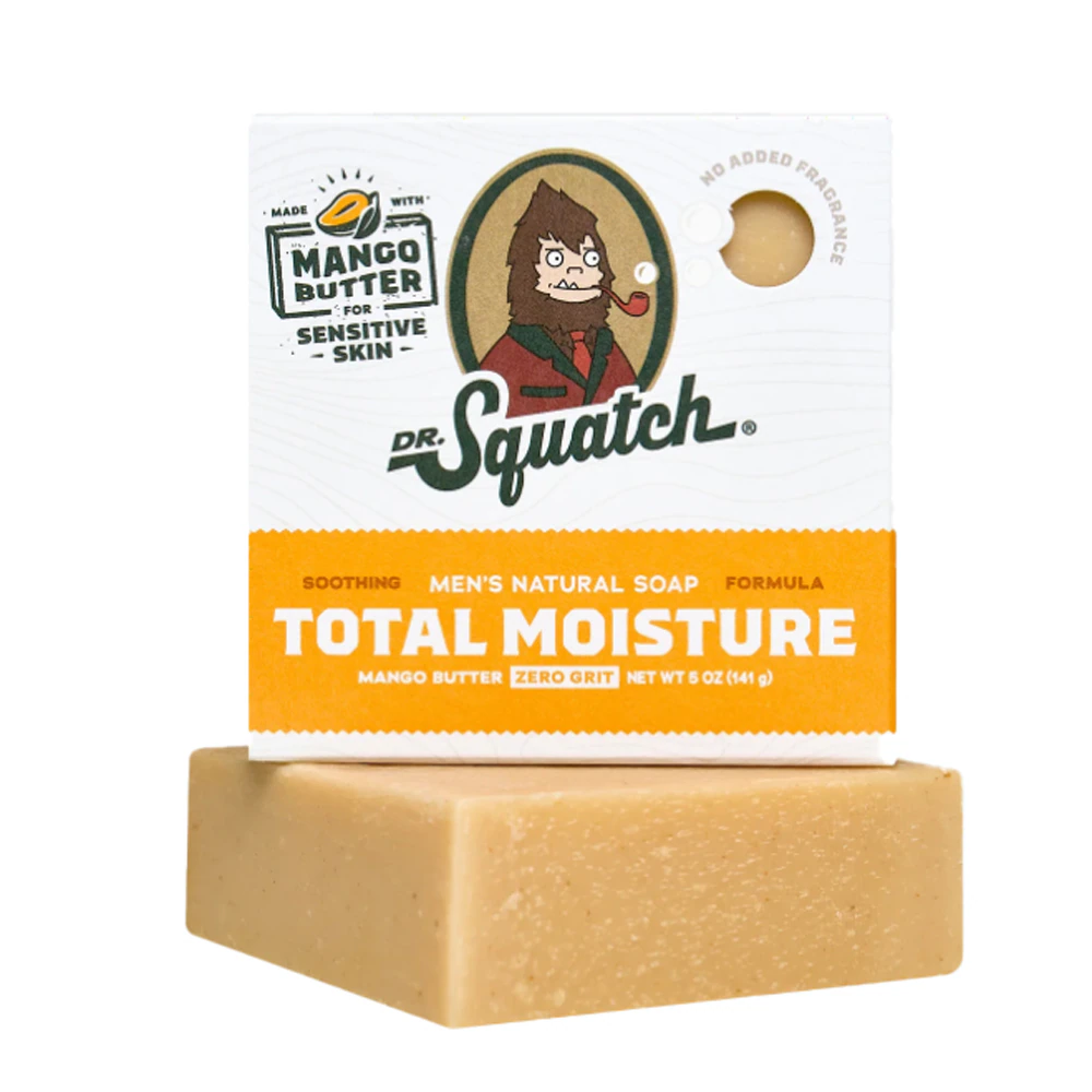 Dr. Squatch Men's Natural Bar Soap for Sensitive Skin Mango Butter -- 5 oz