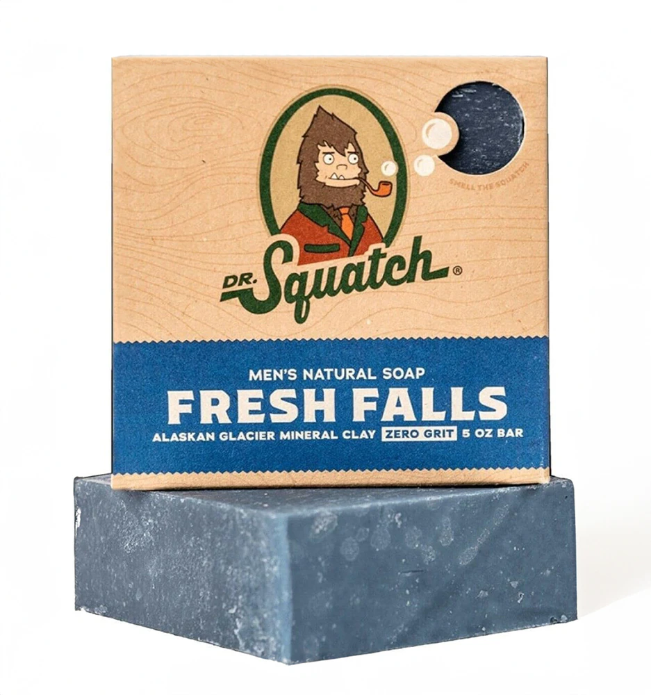 Dr. Squatch Men's Natural Bar Soap Fresh Falls -- 5 oz