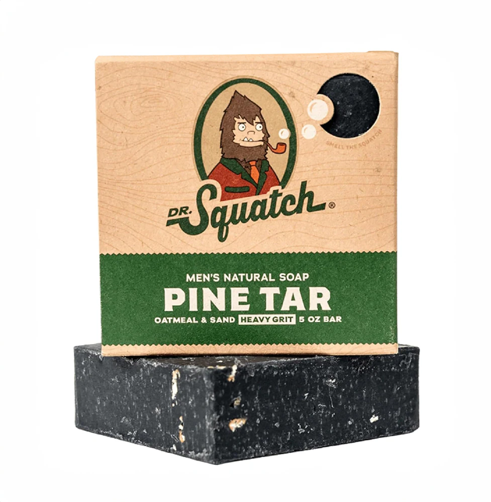 Dr. Squatch Men's Natural Bar Soap Pine Tar -- 5 oz