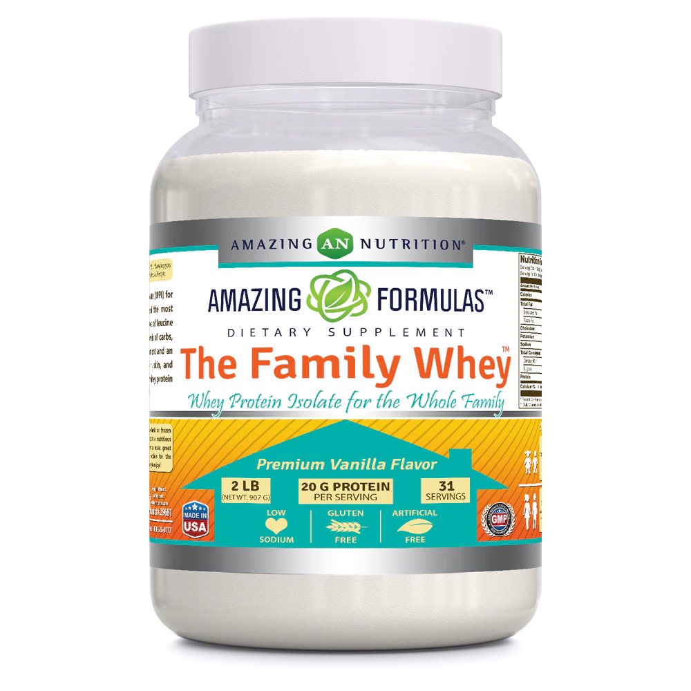 Amazing Nutrition The Family Whey Protein Isolate Vanilla -- 2 lbs