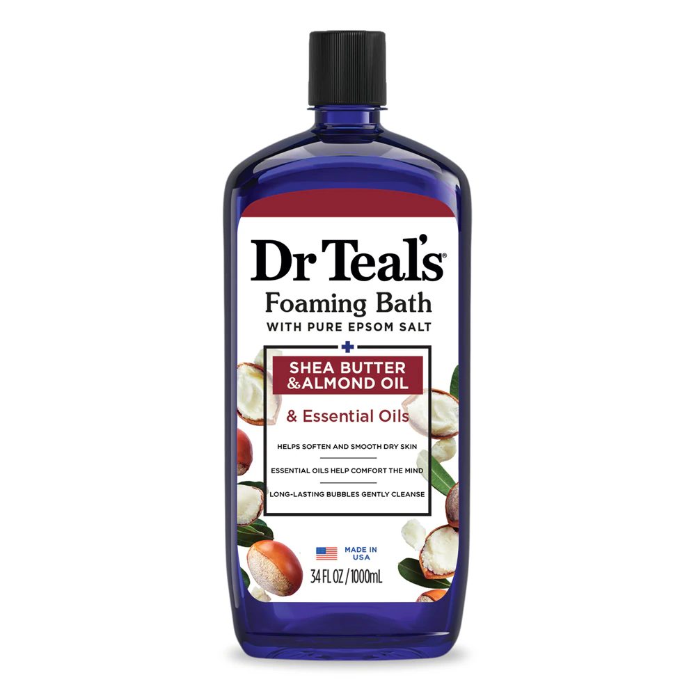Dr Teal's Foaming Bath with Pure Epsom Salt - Shea Butter & Almond Oil -- 34 fl oz