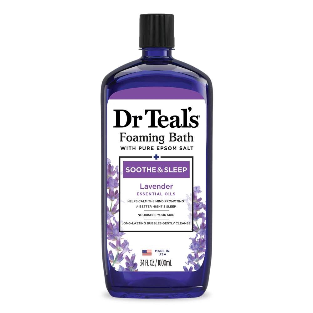 Dr Teal's Foaming Bath with Pure Epsom Salt- Soothe & Sleep Lavender -- 34 fl oz