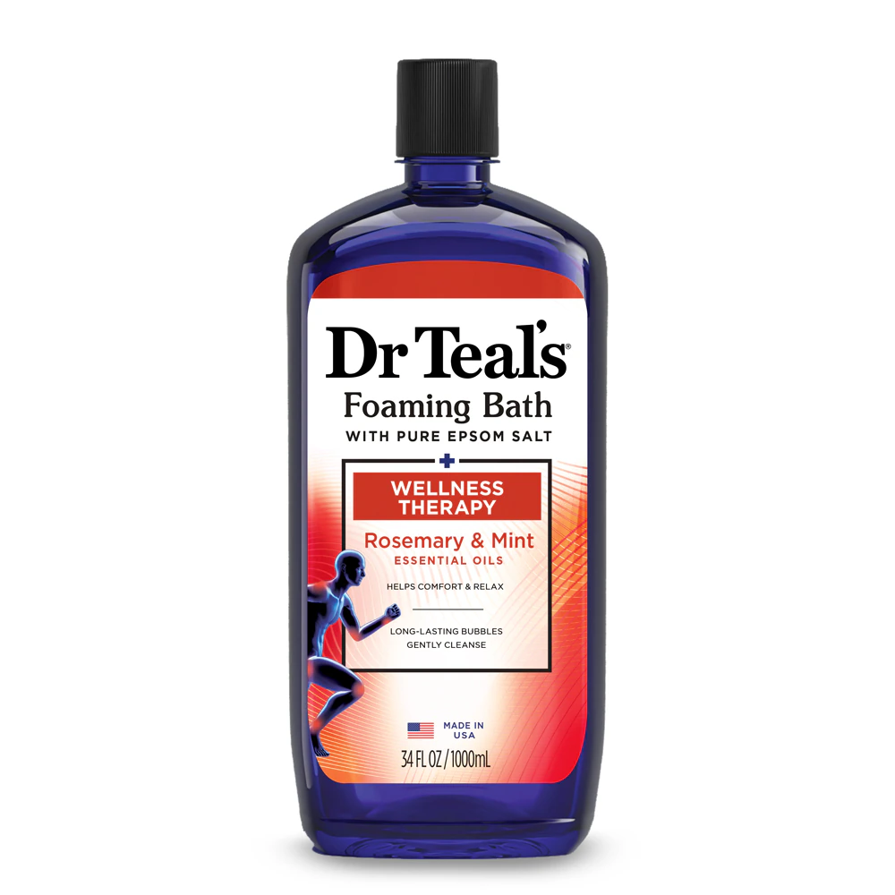 Dr Teal's Foaming Bath with Pure Epsom Salt - Wellness Therapy -- 34 fl oz