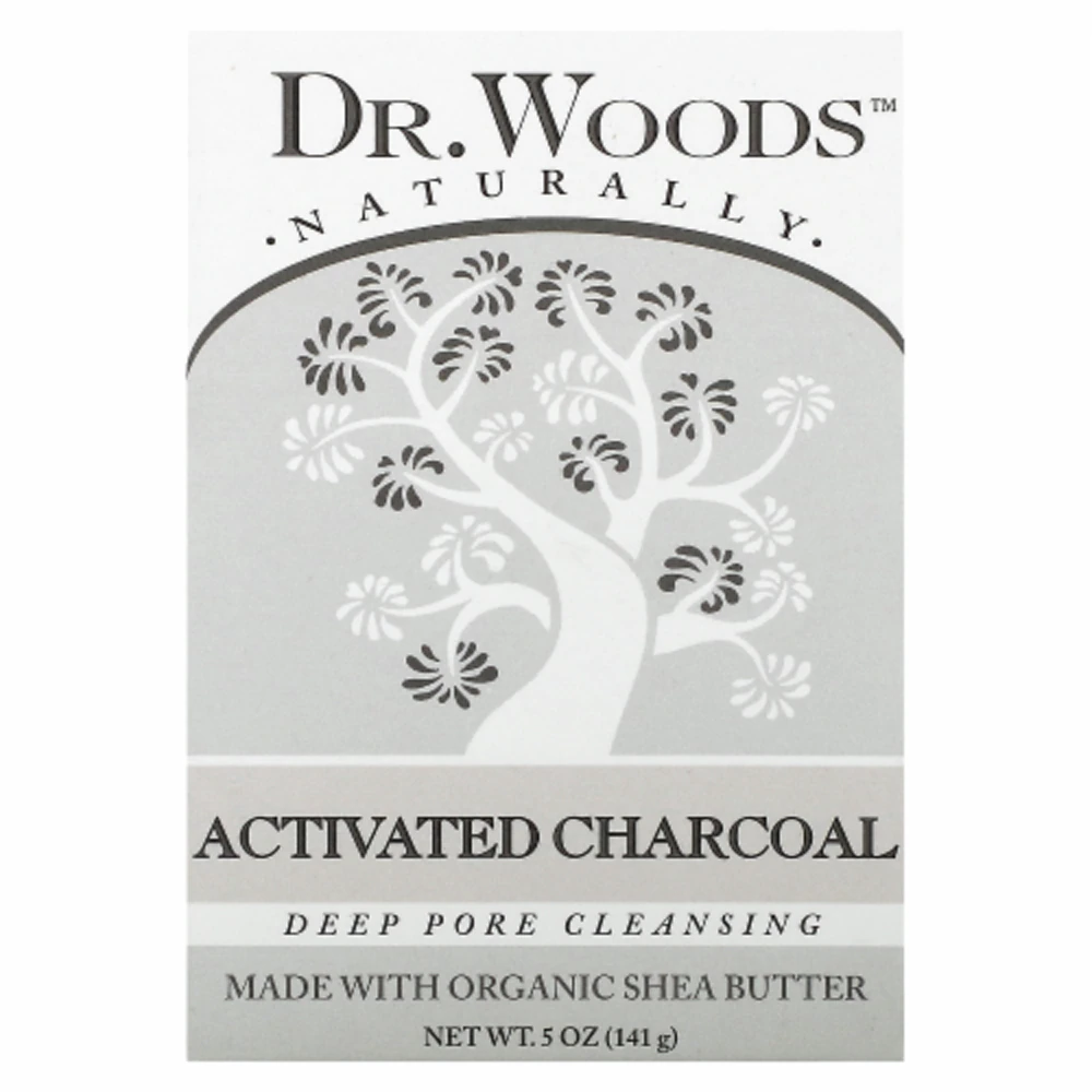 Dr. Woods Naturally Bar Soap Deep Pore Cleansing Activated Charcoal -- 5 oz