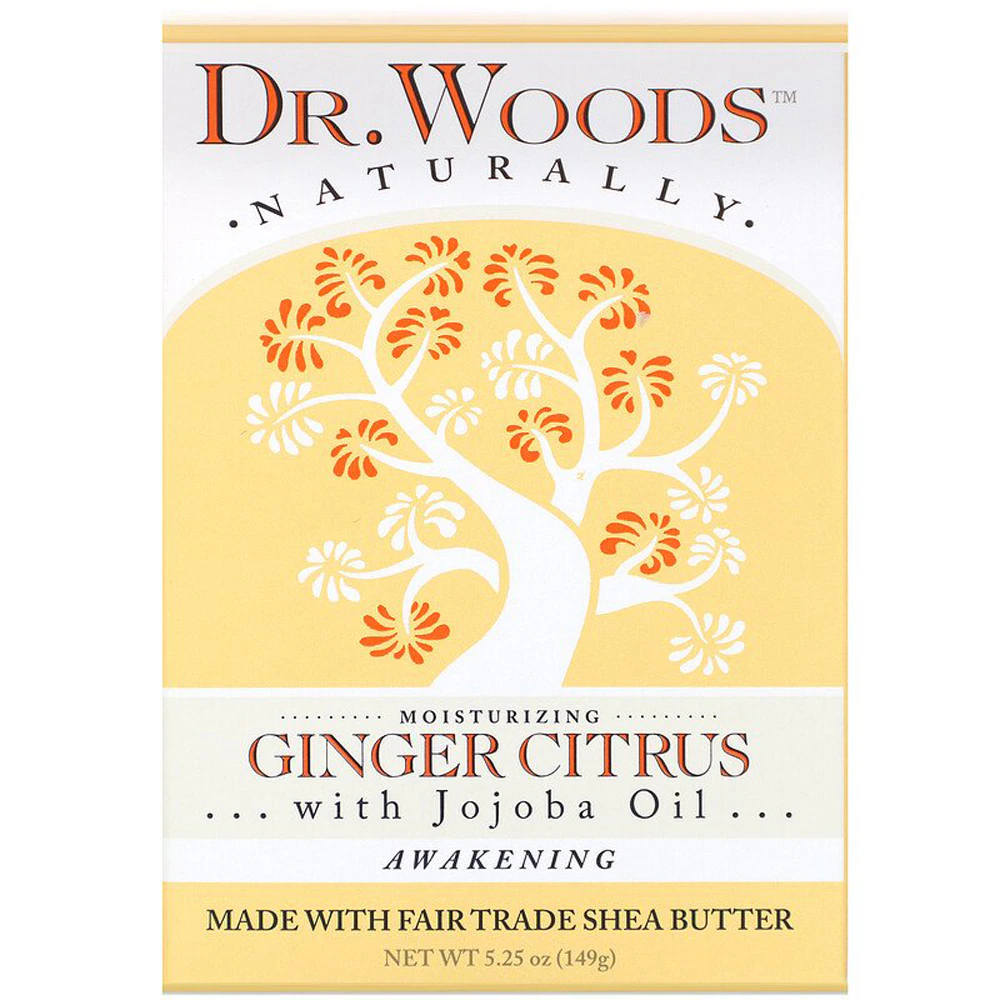 Dr. Woods Naturally Bar Soap Moisturizing Ginger Citrus -- 5.25 oz