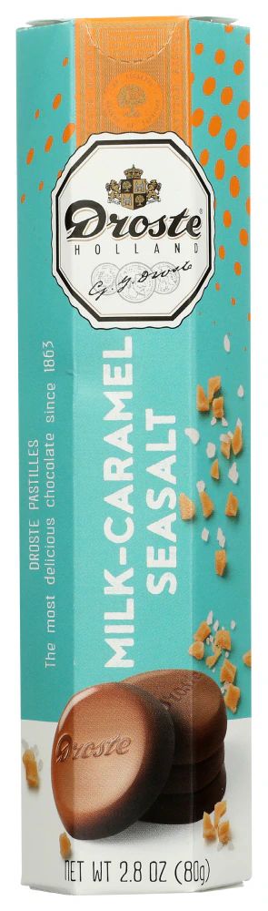 Droste Holland Milk Chocolate - Caramel Sea Salt Pastilles -- 2.8 oz
