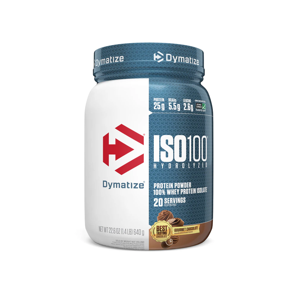 Dymatize ISO 100 Hydrolyzed Protein Powder Gourmet Chocolate -- 22.6 oz