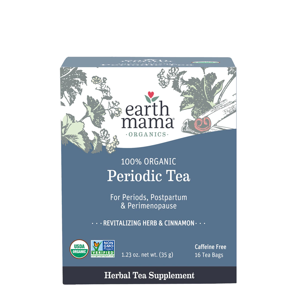 Earth Mama 100% Organic Periodic Tea - Caffeine Free -- 16 Tea Bags