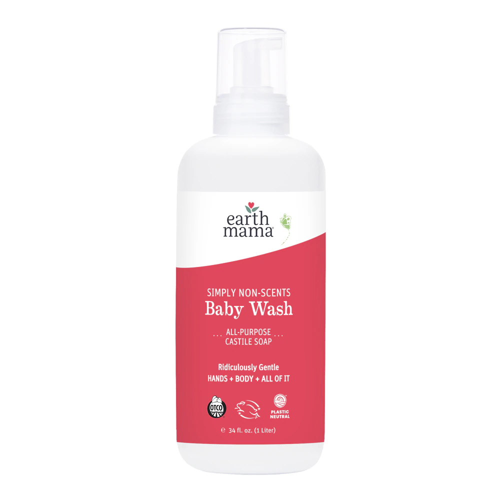 Earth Mama Baby Wash Simply Non-Scents Unscented -- 34 fl oz
