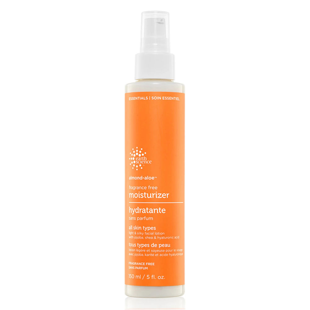 Earth Science Facial Moisturizer Almond Aloe Fragrance Free -- 5 fl oz
