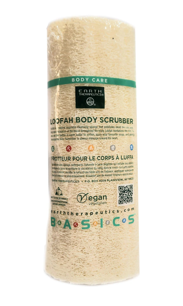 Earth Therapeutics Loofah Body Scrubber 7" Sponge -- 1 Loofah