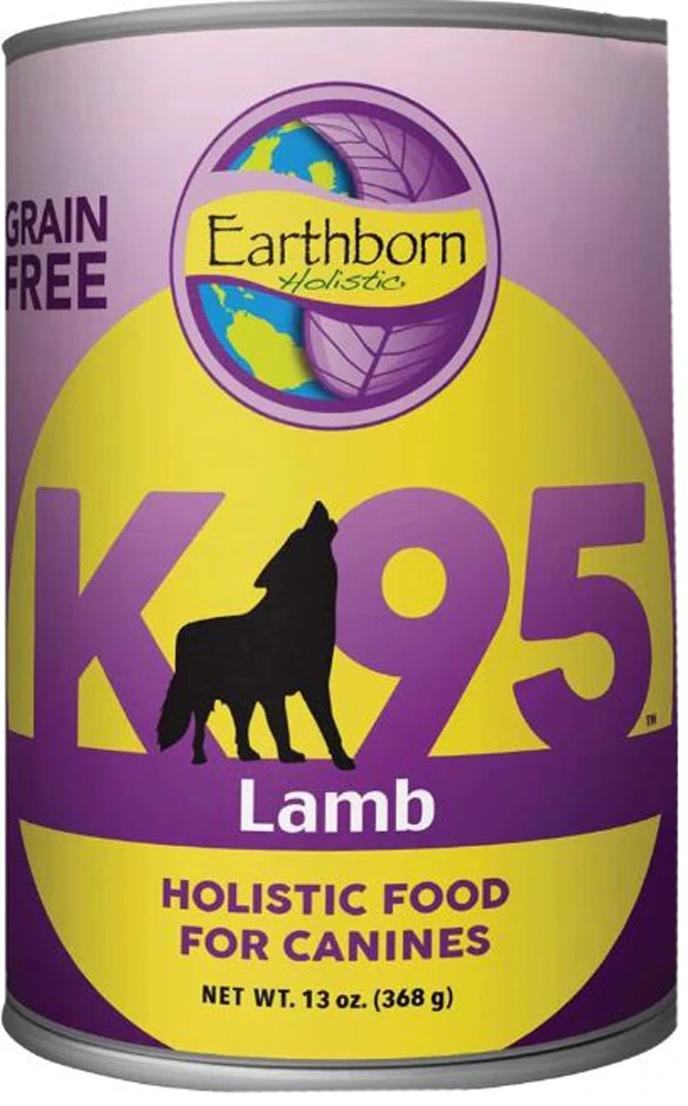 Earthborn Holistic Wet Dog Food K95 Grain Free 95% Meat Protein Lamb -- 13 oz