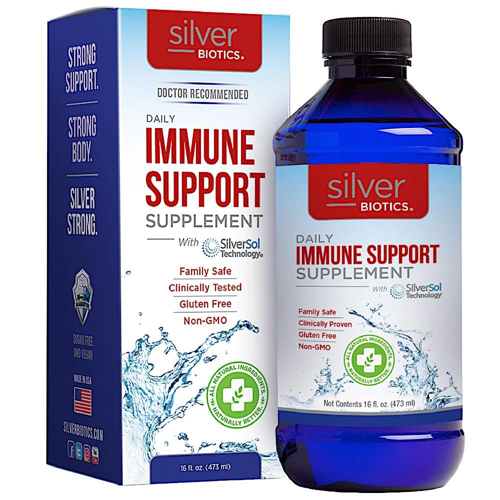 American Biotech Labs Silver Biotics? Daily Immune Support with SilverSol Technology -- 16 fl oz