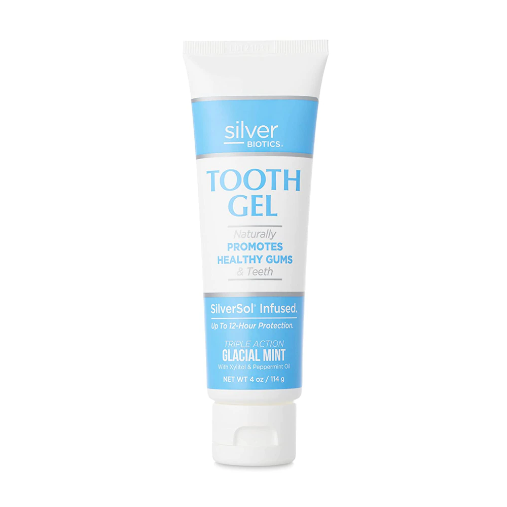 American Biotech Labs Silver Biotics Tooth Gel - Xylitol Glacial Mint -- 4 oz