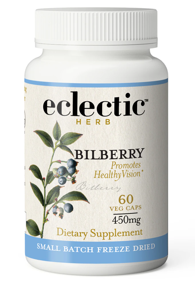Eclectic Institute Bilberry -- 450 mg - 60 Veg Caps