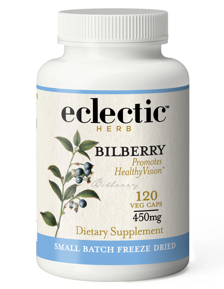 Eclectic Institute Raw Fresh Freeze-Dried Bilberry -- 400 mg - 120 VegCaps