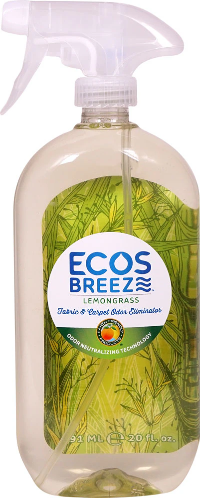 ECOS Breeze Fabric & Carpet Odor Eliminator Lemongrass -- 20 fl oz