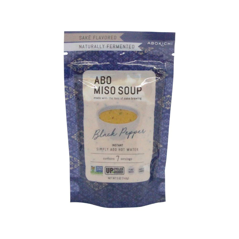 Abokichi Miso Soup Non-GMO Black Pepper -- 5 oz