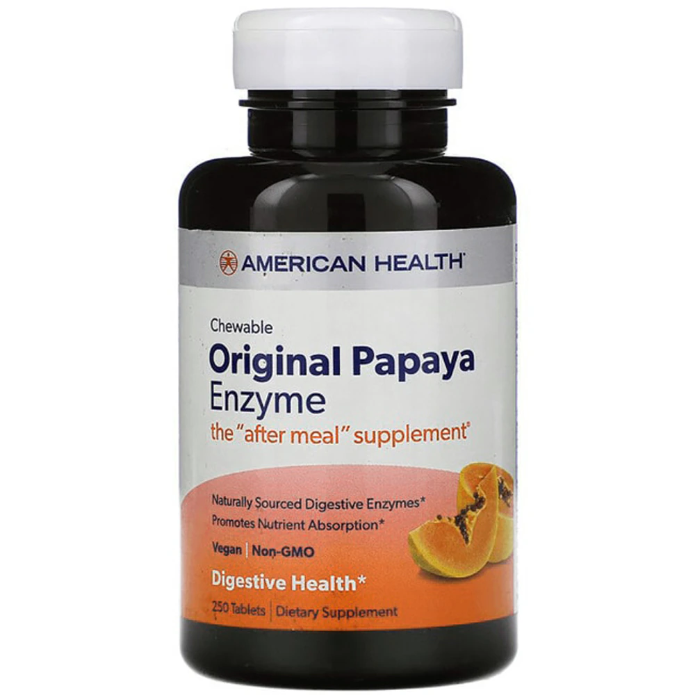 American Health Original Papaya Enzyme -- 250 Tablets