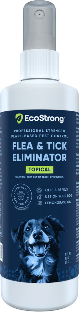 EcoStrong Flea & Tick Eliminator Topical Spray for Dogs -- 16 fl oz